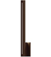 Sonneman Stripe™ 2 Light 24 Inch Wall Sconce in Textured Bronze