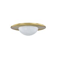 Geraldton 1-Light LED Flush Mount in Aged Brass