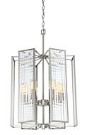 Pivot 6-Light Foyer Pendant in Satin Platinum