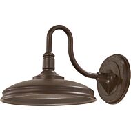 The Great Outdoors Harbison Led 9 Inch Outdoor Wall Light in Bronze with Copper Flecks