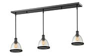 Z-Lite Mason 3-Light Linear Pendant Light In Bronze