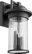 Quorum Dimas 4 Light 19 Inch Outdoor Wall Light in Noir