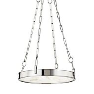 Kirby LED Chandelier in Polished Nickel by Hudson Valley