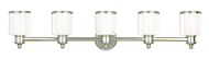 Middlebush 5-Light Bathroom Vanity Light in Polished Nickel