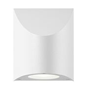 Sonneman Shear 6.25 Inch Wall Sconce in Textured White