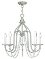 Alessia 5-Light Chandelier in Brushed Nickel