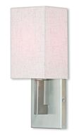 ADA Wall Sconces 1-Light Wall Sconce in Brushed Nickel