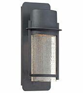 The Great Outdoors Artisan Lane 13 Inch Outdoor Wall Light in Black