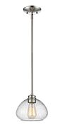 Z-Lite Amon 1-Light Mini Pendant Light In Brushed Nickel