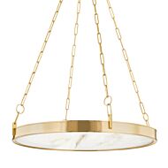 Kirby LED Chandelier in Aged Brass by Hudson Valley