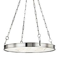 Kirby LED Chandelier in Polished Nickel by Hudson Valley