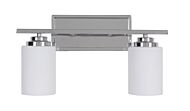 Albany 2-Light Bathroom Vanity Light in Chrome