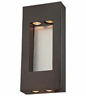 The Great Outdoors Geox 4 Light 17 Inch Outdoor Wall Light in Dorian Bronze