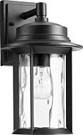 Quorum Charter 14 Inch Outdoor Wall Light in Noir