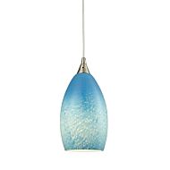 Earth 1-Light Mini Pendant in Satin Nickel