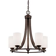 Millennium Bristo 5 Light Chandelier in Rubbed Bronze