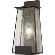 The Great Outdoors Bistro Dawn 14 Inch Outdoor Wall Light in Dakota Bronze