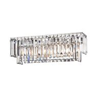 Palacial 3-Light Bathroom Vanity Light in Polished Chrome