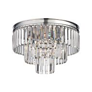 Palacial 3-Light Semi-Flush Mount in Polished Chrome