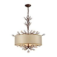 Asbury 4-Light Chandelier in Spanish Bronze