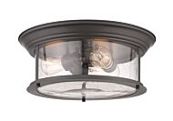 Z Lite Sonna 3 Light Flush Mount Ceiling Light In Bronze