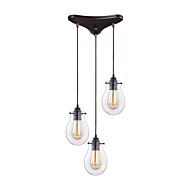 Jaelyn 3-Light Pendant in Oil Rubbed Bronze