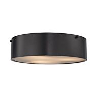 Clayton 3-Light Flush Mount in Oil Rubbed Bronze