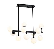 Z-Lite Midnetic 11-Light Chandelier In Matte Black