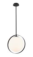 Z-Lite Midnetic 1-Light Mini Pendant Light In Matte Black