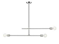 Z-Lite Modernist 3-Light Chandelier In Chrome