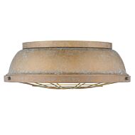 Golden Bartlett 3 Light 17 Inch Ceiling Light in Copper Patina