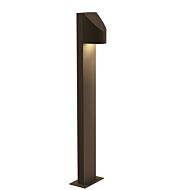 Sonneman Shear 28 Inch LED Aluminum Bollard in Textured Bronze