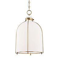 Hudson Valley Eldridge Pendant Light in Aged Brass