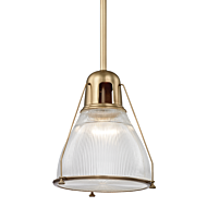 Hudson Valley Haverhill 24 Inch Pendant Light in Aged Brass