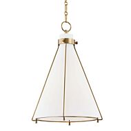 Hudson Valley Eldridge Pendant Light in Aged Brass