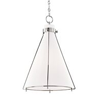 Hudson Valley Eldridge Pendant Light in Polished Nickel