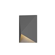 Sonneman Triform Compact 4.5 Inch LED Wall Sconce in Textured Gray