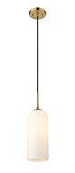 Z-Lite Monty 1-Light Pendant Light In Heritage Brass