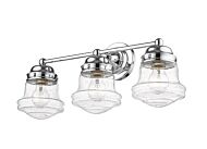 Z-Lite Vaughn 3-Light Bathroom Vanity Light In Chrome