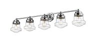 Z-Lite Vaughn 5-Light Bathroom Vanity Light In Chrome