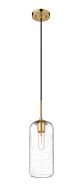 Z-Lite Monty 1-Light Pendant Light In Heritage Brass