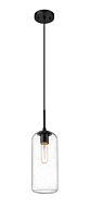 Z-Lite Monty 1-Light Pendant Light In Matte Black