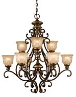 Crystorama Norwalk 9 Light 37 Inch Traditional Chandelier in Bronze Umber