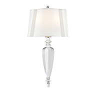 Hudson Valley Tipton 2 Light 24 Inch Wall Sconce in Polished Nickel