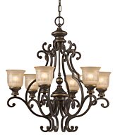 Crystorama Norwalk 6 Light 29 Inch Traditional Chandelier in Bronze Umber