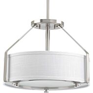 Ratio 3-Light Semi-Flush Mount in Brushed Nickel