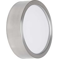 Portal LED 1-Light LED Flush Mount in Brushed Nickel