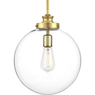 Penn 1-Light Pendant in Natural Brass