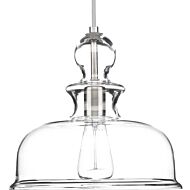 Staunton 1-Light Pendant in Brushed Nickel