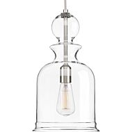 Staunton 1-Light Pendant in Brushed Nickel